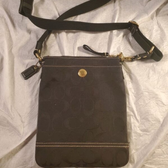COACH  - BLACK CROSSBODY BAG - Picture 2 of 12